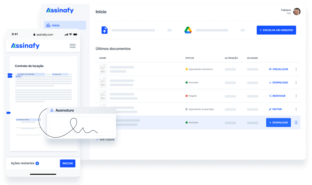 Assinafy Dashboard Figure